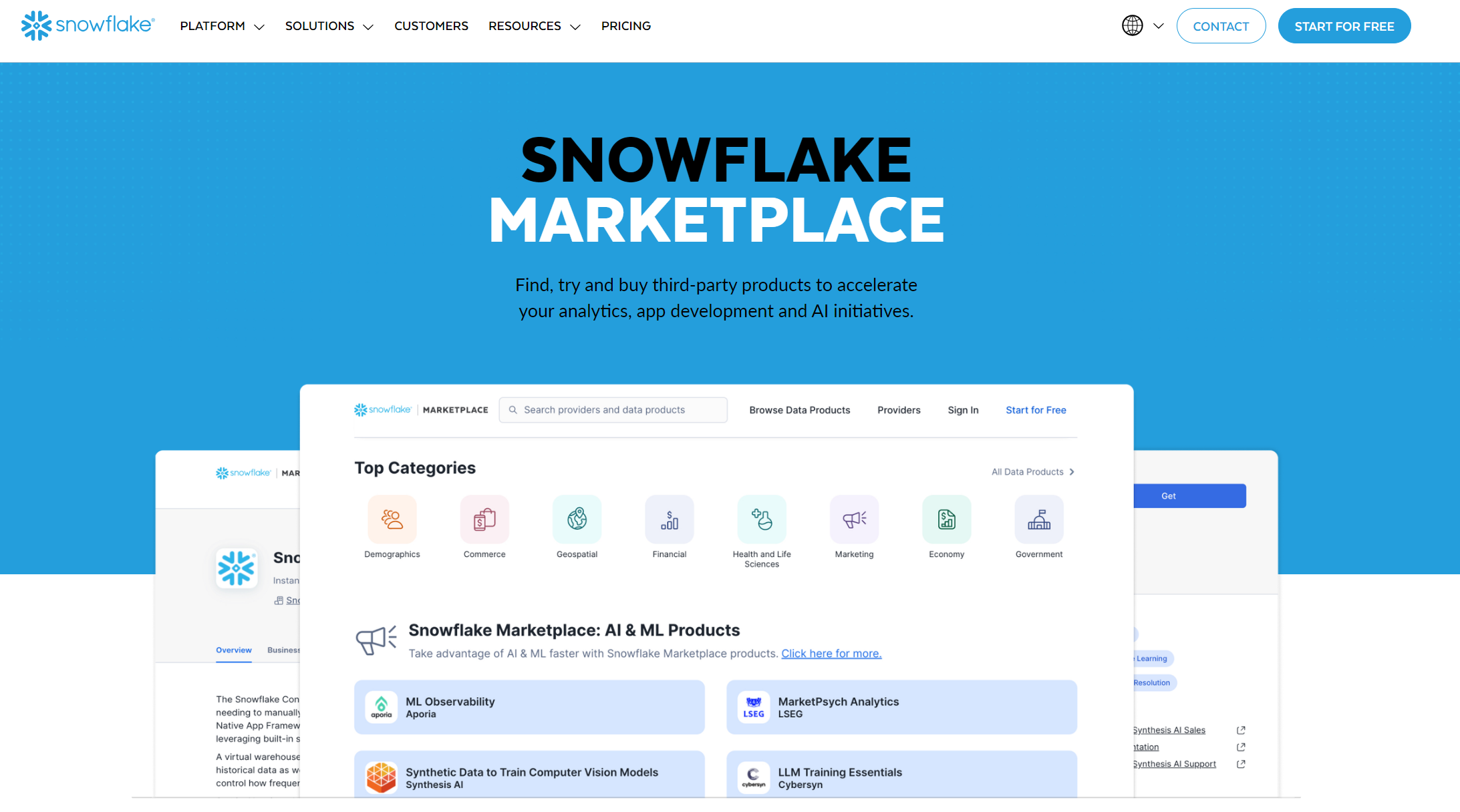 마트 가는 것처럼 DB 구매도 쉽게, 스노우플레이크 마켓플레이스!